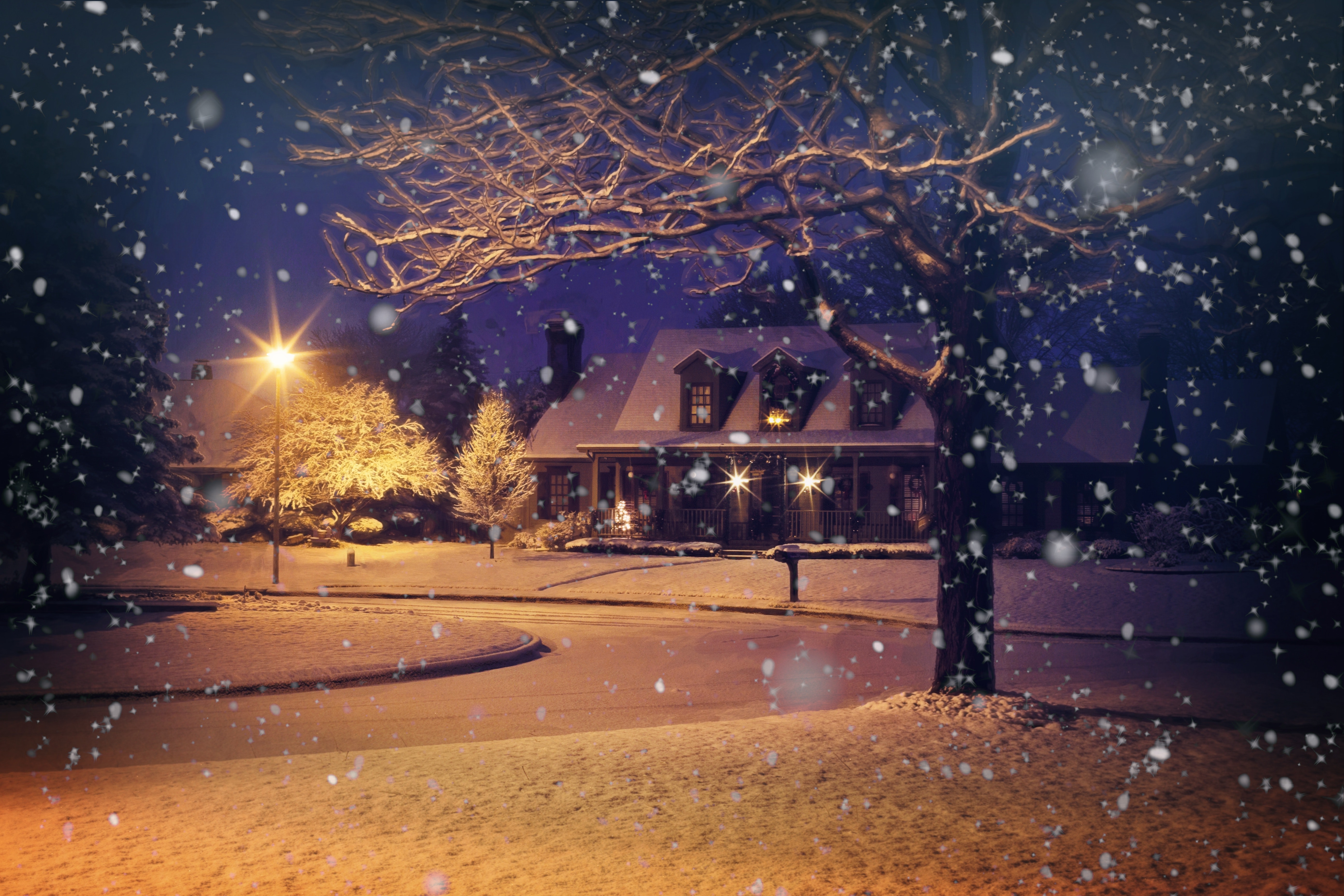 En snöig jul